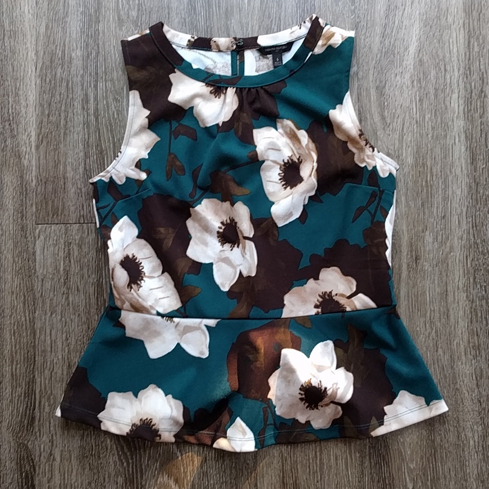 Banana Republic Floral Peplum Top S